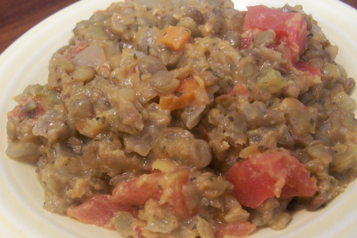 Slow-Cooked Black Lentils with Cumin and Ginger