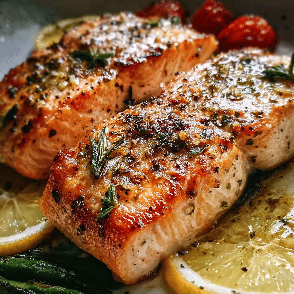 Pan-Roasted Salmon with Lemon and Fresh Sage
