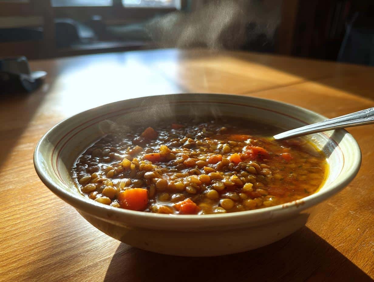 Slow-Simmered Vegetable and Lentil Soup with Smoked Paprika