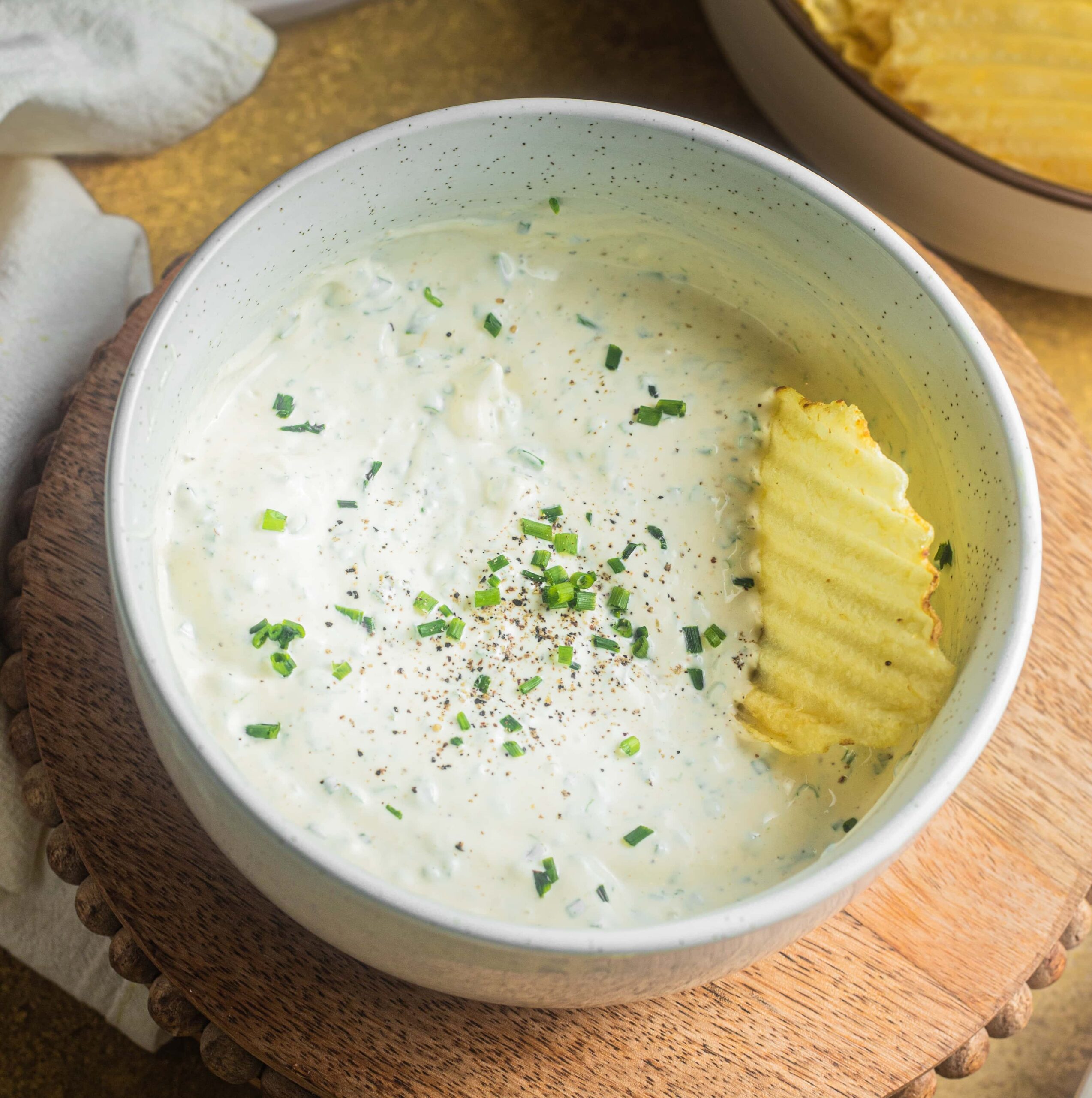 Cheesy Potato Skins with Chive and Sour Cream Dip
