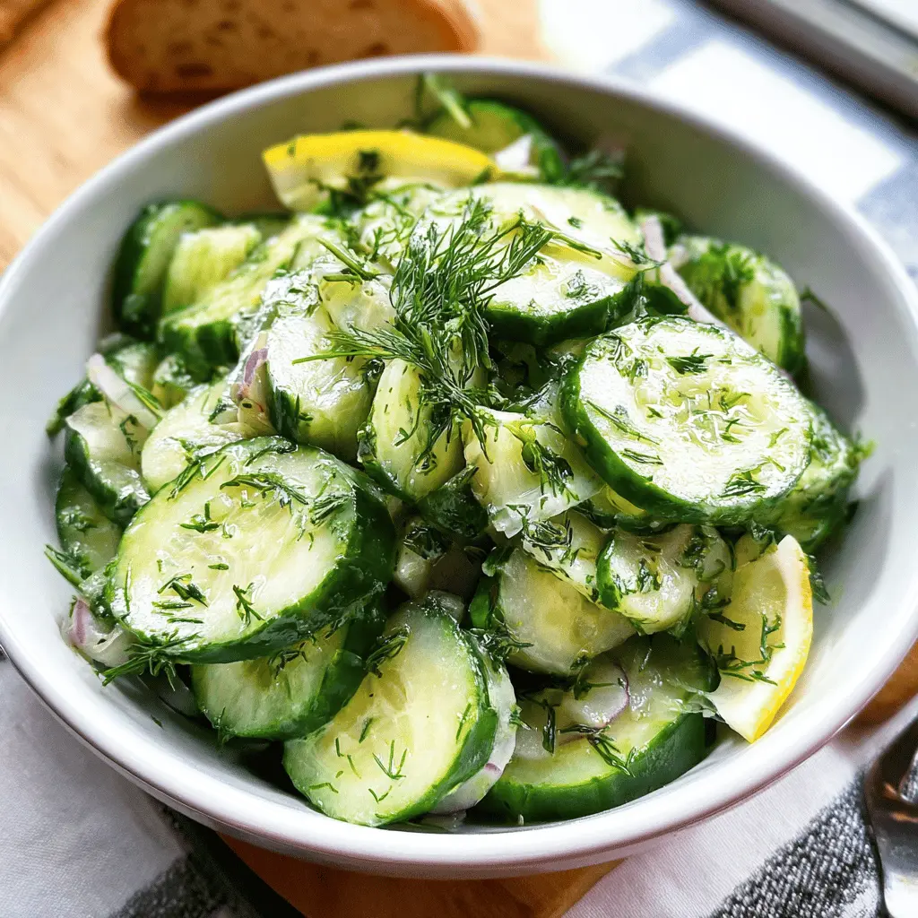 Lemon-Dill Cucumber Salad