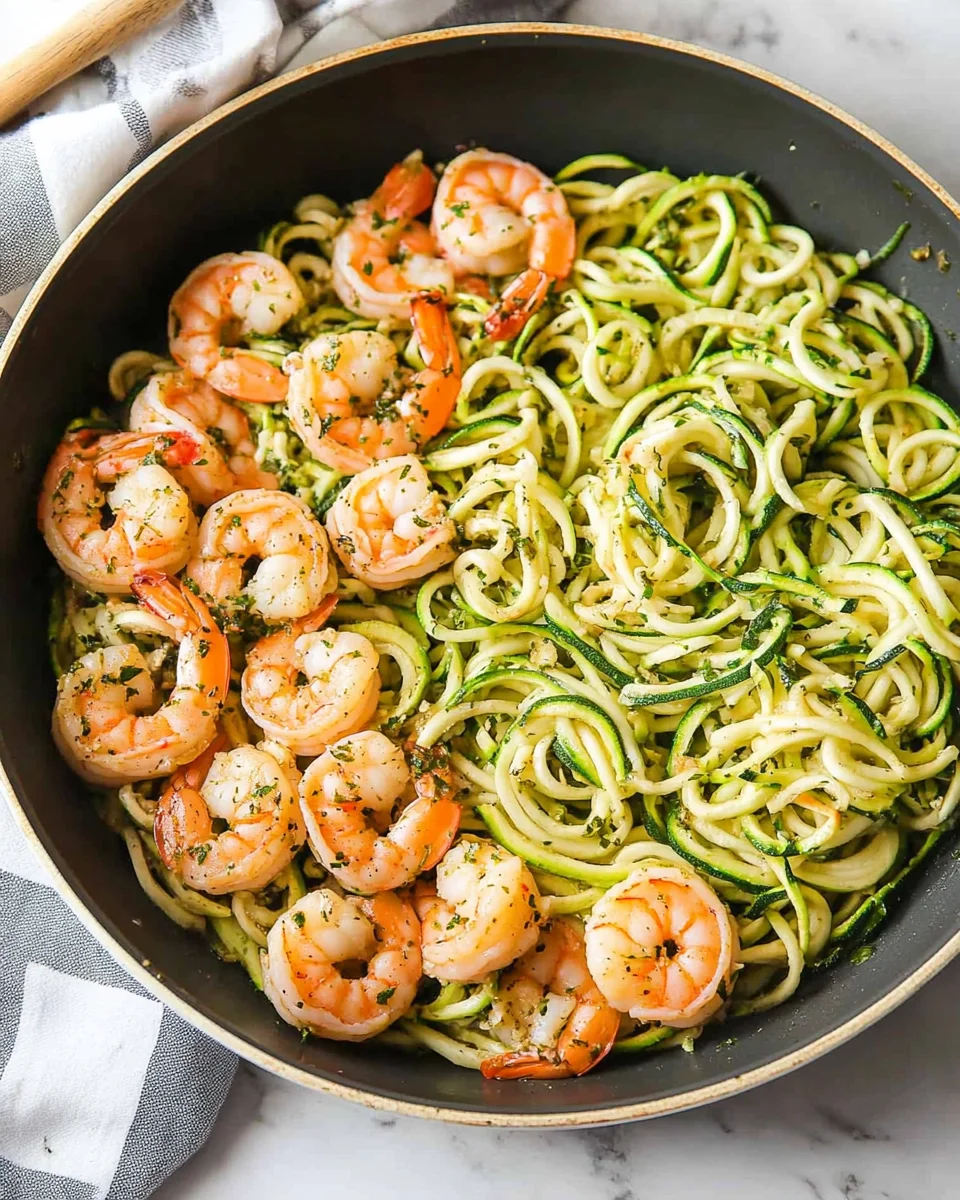 One-Pan Garlic Shrimp with Zucchini and Cherry Tomatoes