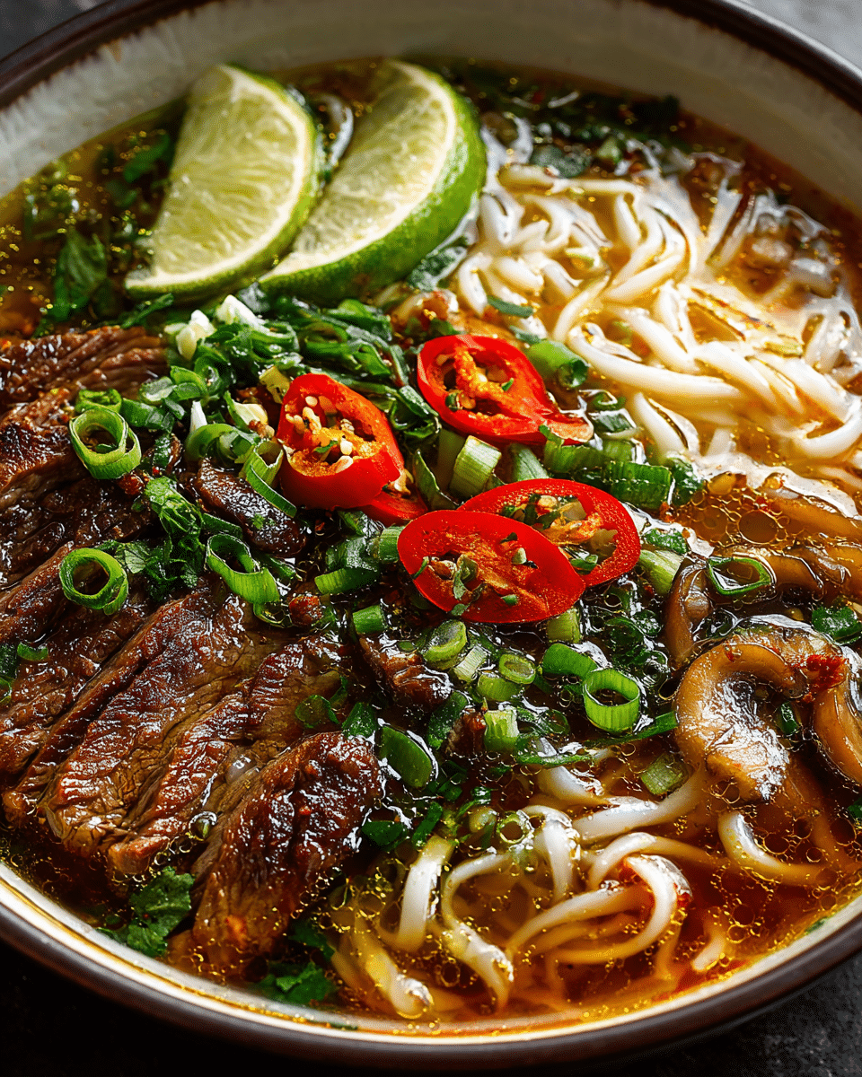 Lemongrass Beef Noodle Soup