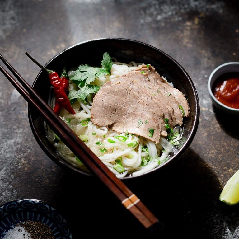 Lemongrass Beef Broth Noodles