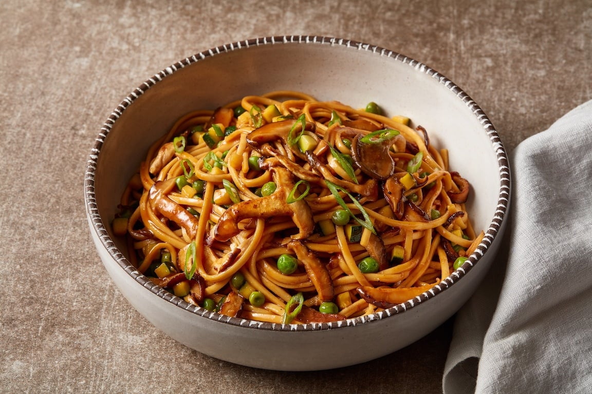 Mushroom & Herb Pho-Inspired Noodle Bowl