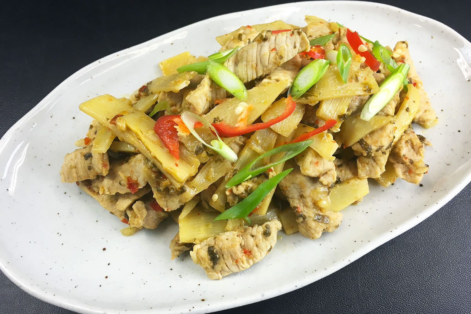 Lemongrass Pork Stir-Fry with Bamboo Shoots