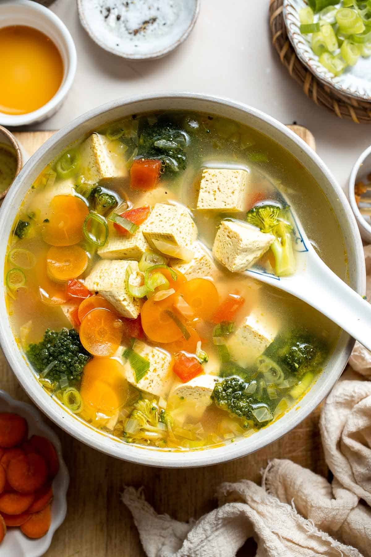 Padaek-Infused Vegetable Soup with Tofu