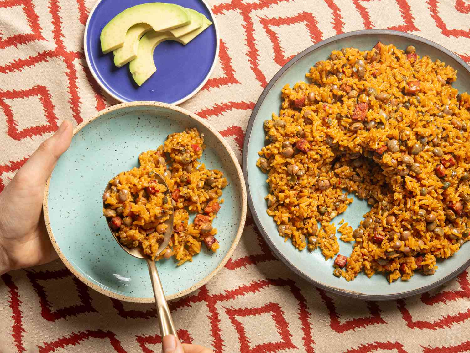 Arroz con Gandules y Mariscos