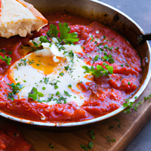 Mediterranean Breakfast Shakshuka with Feta