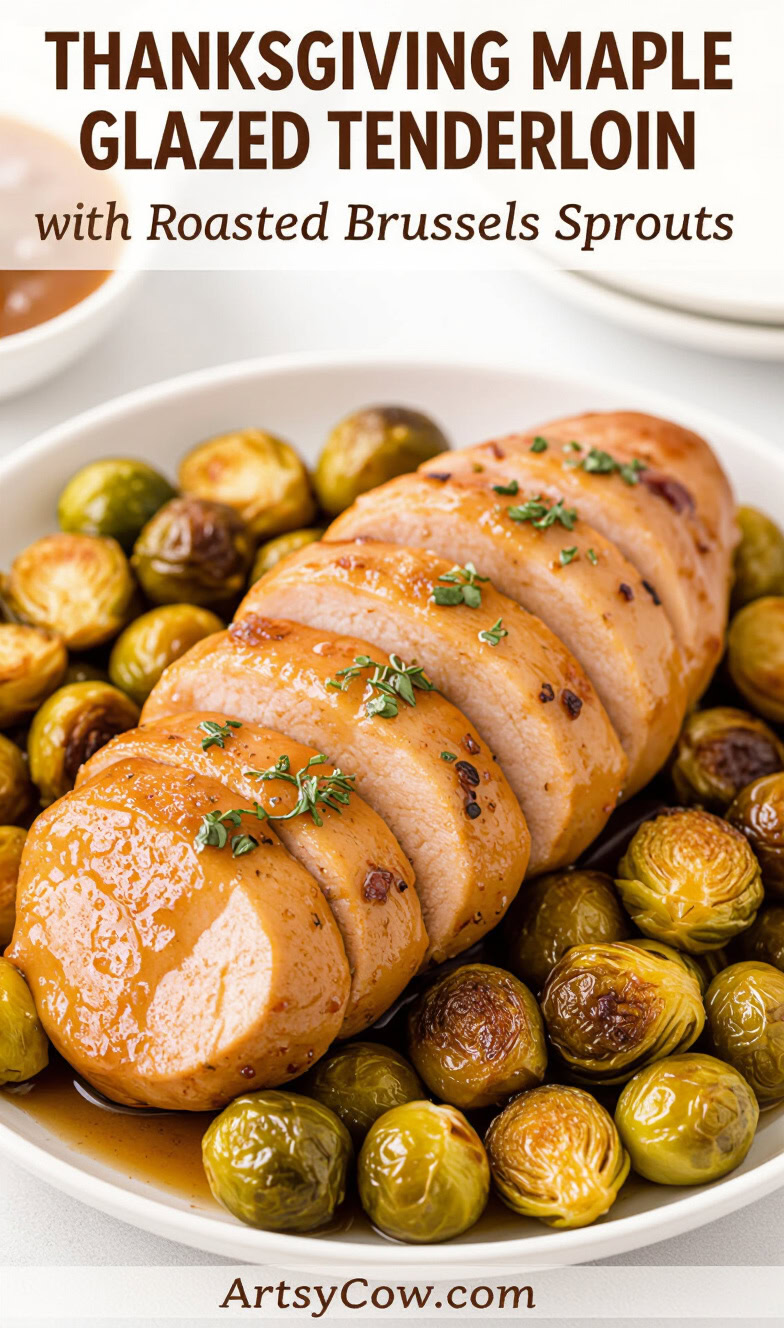 Maple-Glazed Pork Tenderloin with Roasted Brussels Sprouts