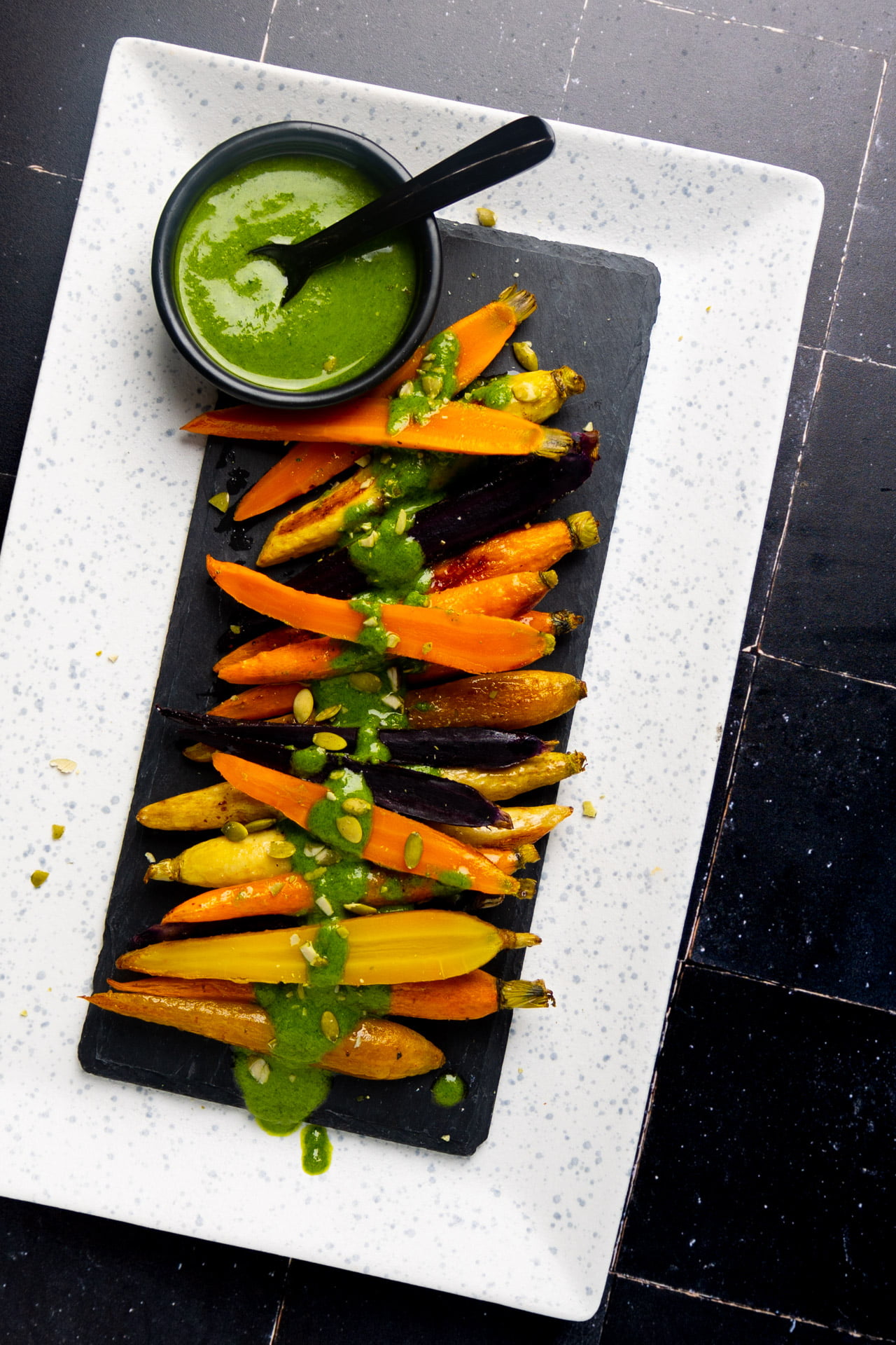 Roasted Carrot and Pepita Salad with Orange Vinaigrette