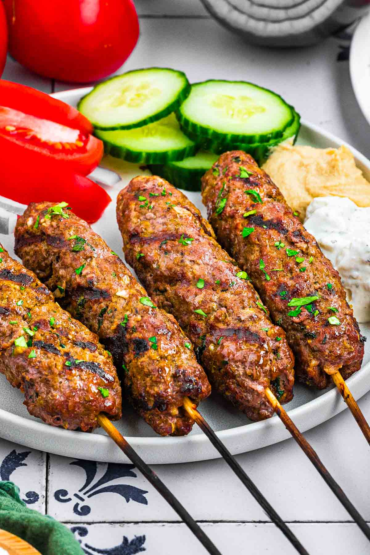 Grilled Beef Kofta with Cumin and Coriander
