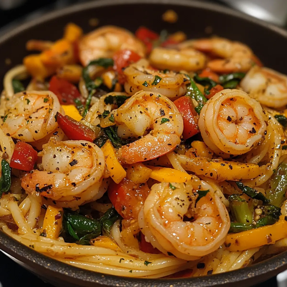 One-Pot Shrimp and Vegetable Pasta