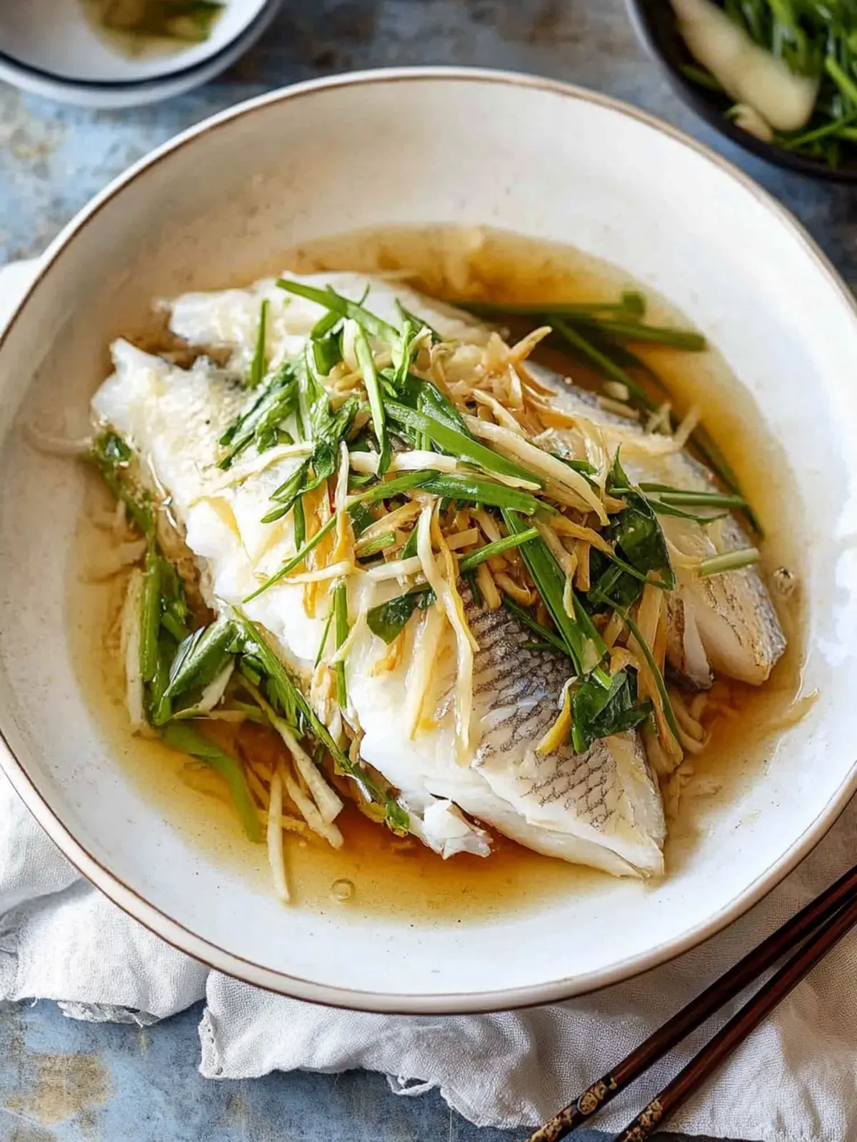 Mandarin-Style Ginger-Scented Steamed Fish