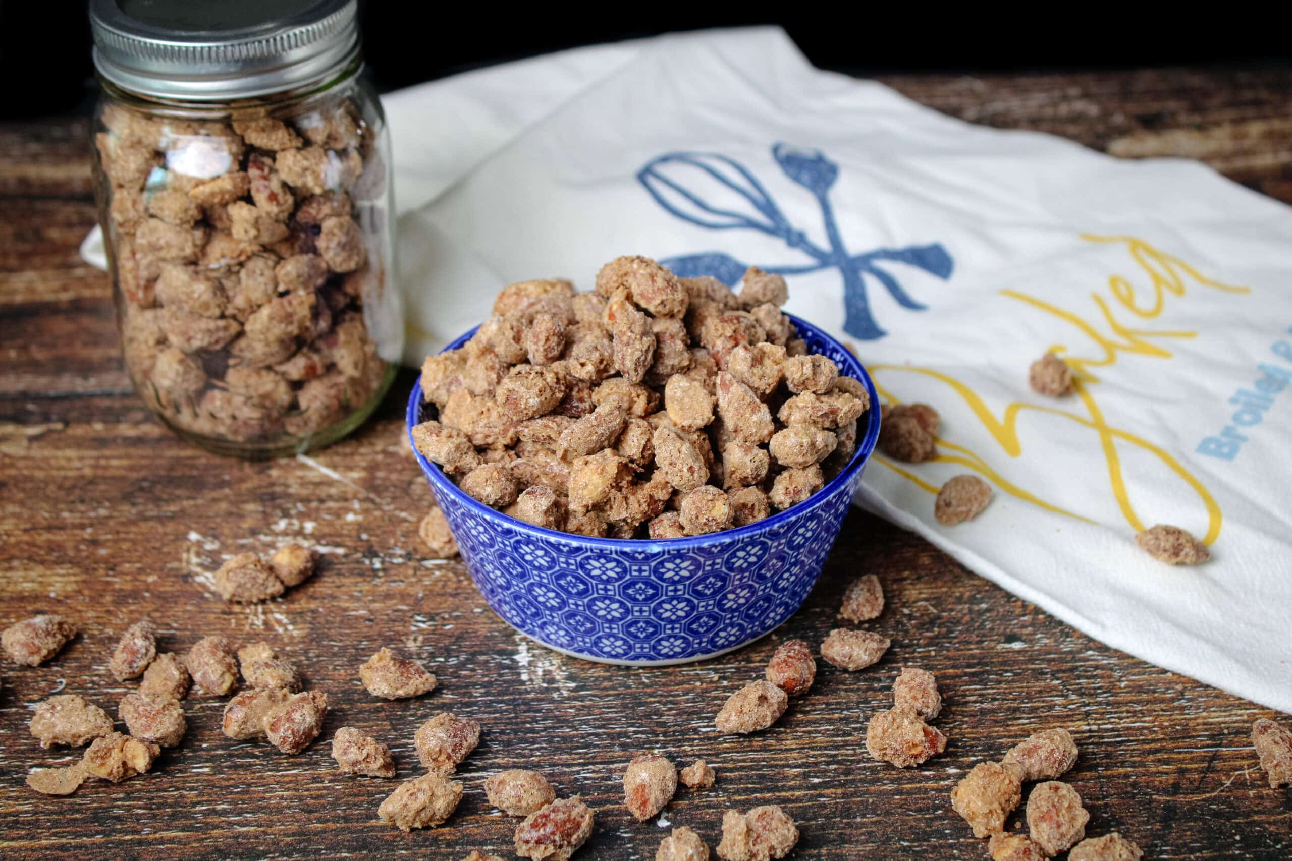 Baked Cinnamon Almonds with Erythritol