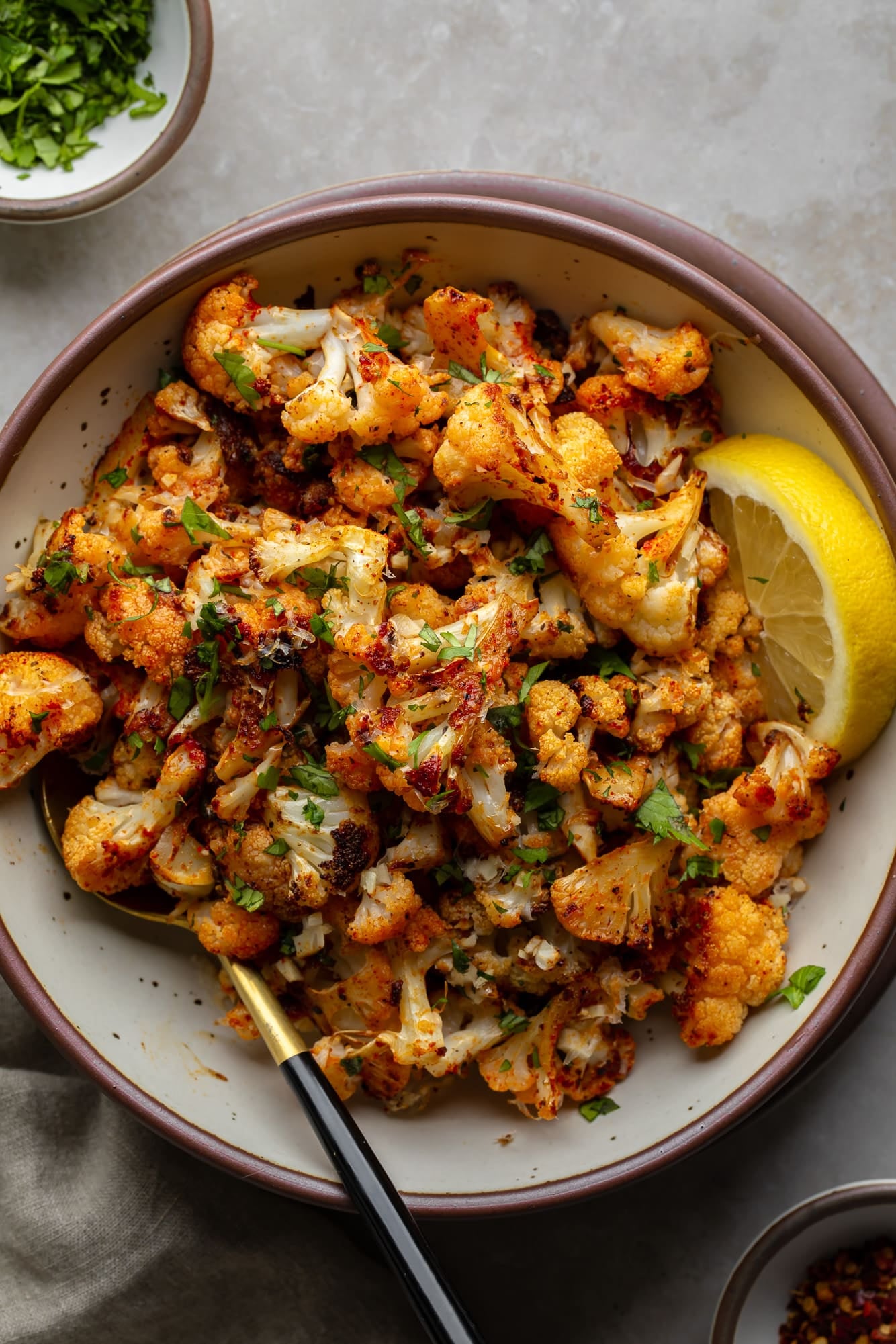 Herb-Drizzled Roasted Cauliflower