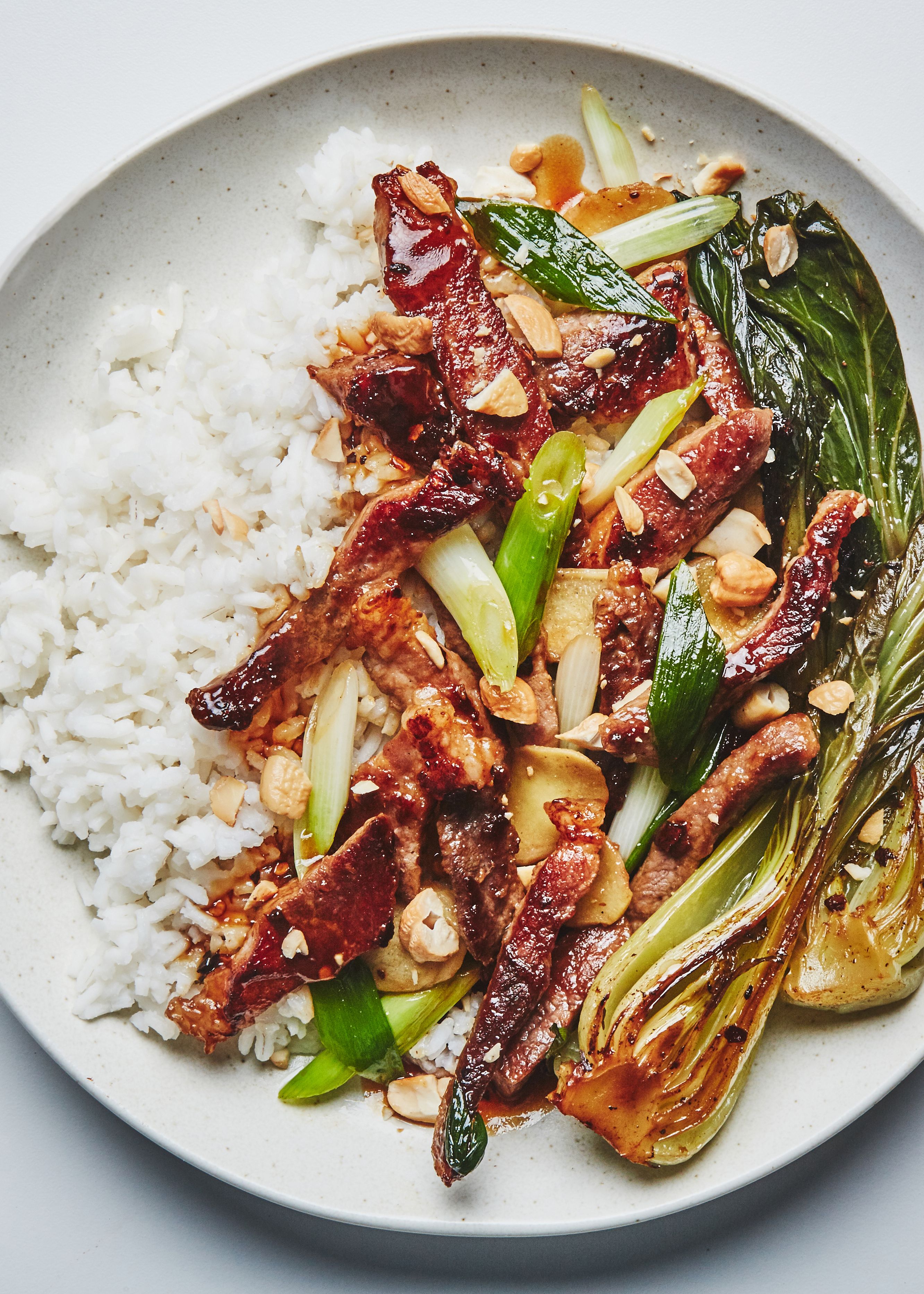 Stir-Fried Ginger Pork with Bok Choy