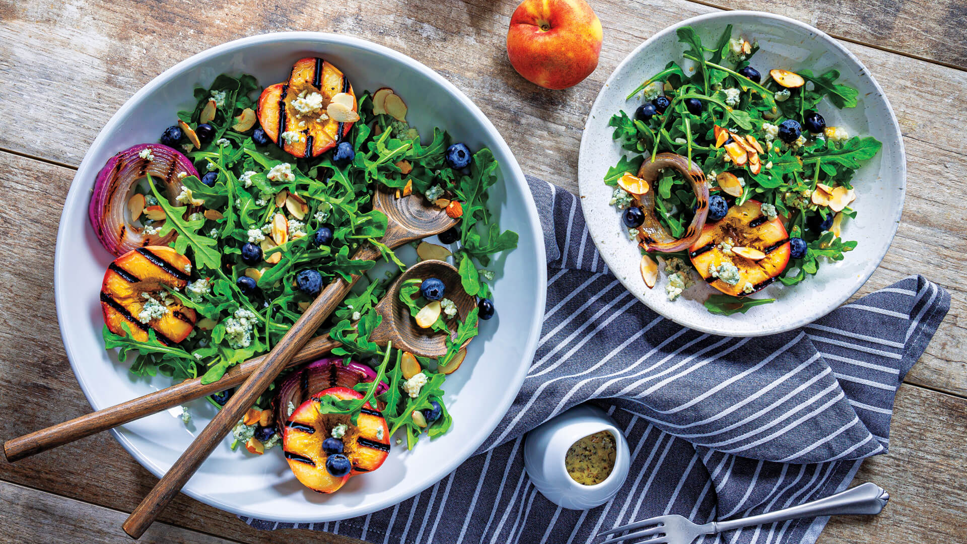 Rocky Mountain Peach and Arugula Salad