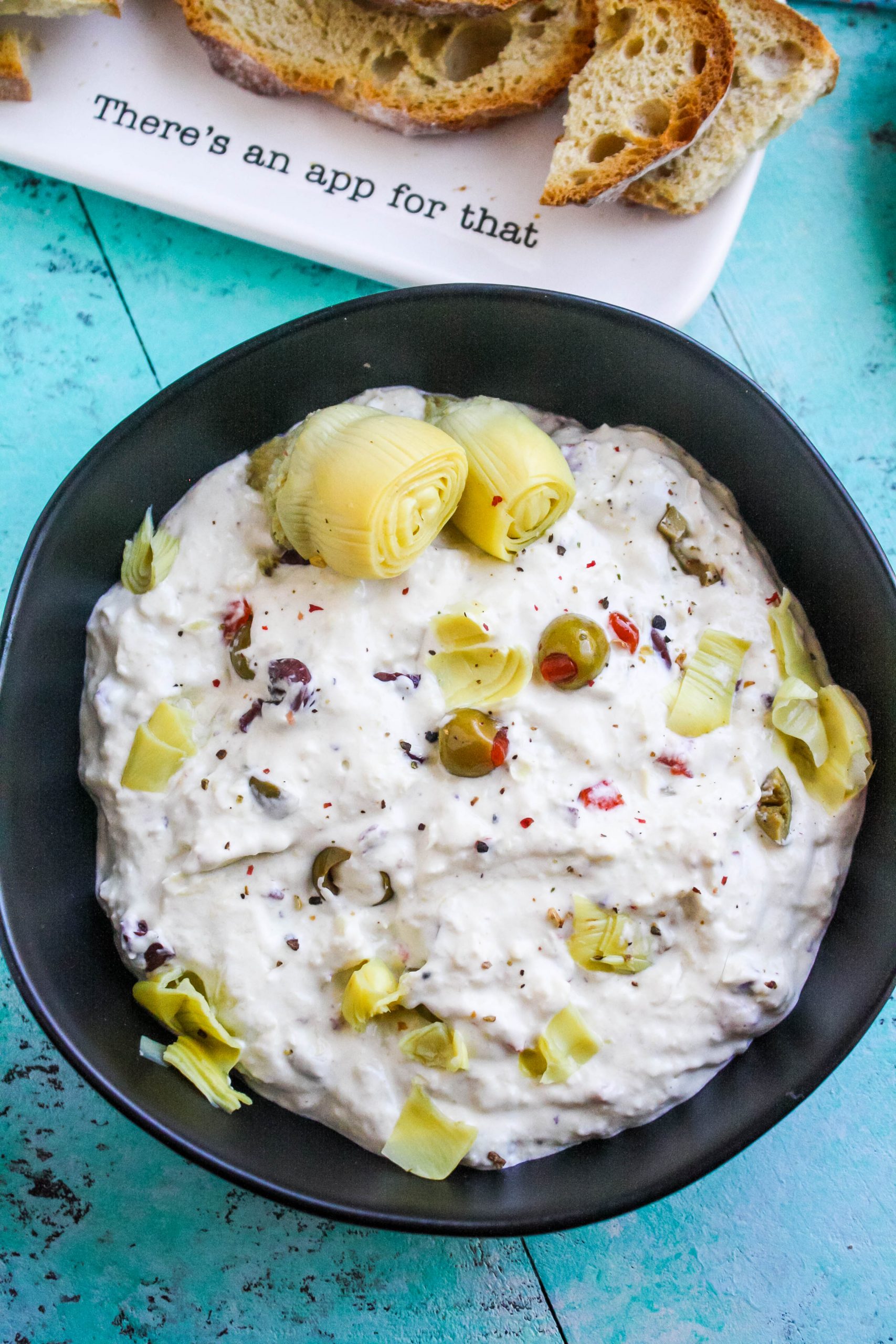 Olive-Pressed Artichoke Dip with Lemon Zest