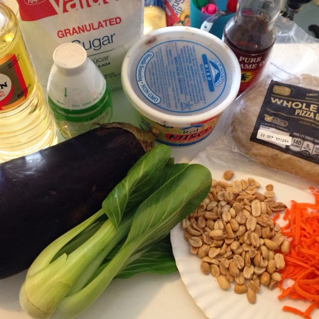 Miso-Glazed Eggplant with Bok Choy