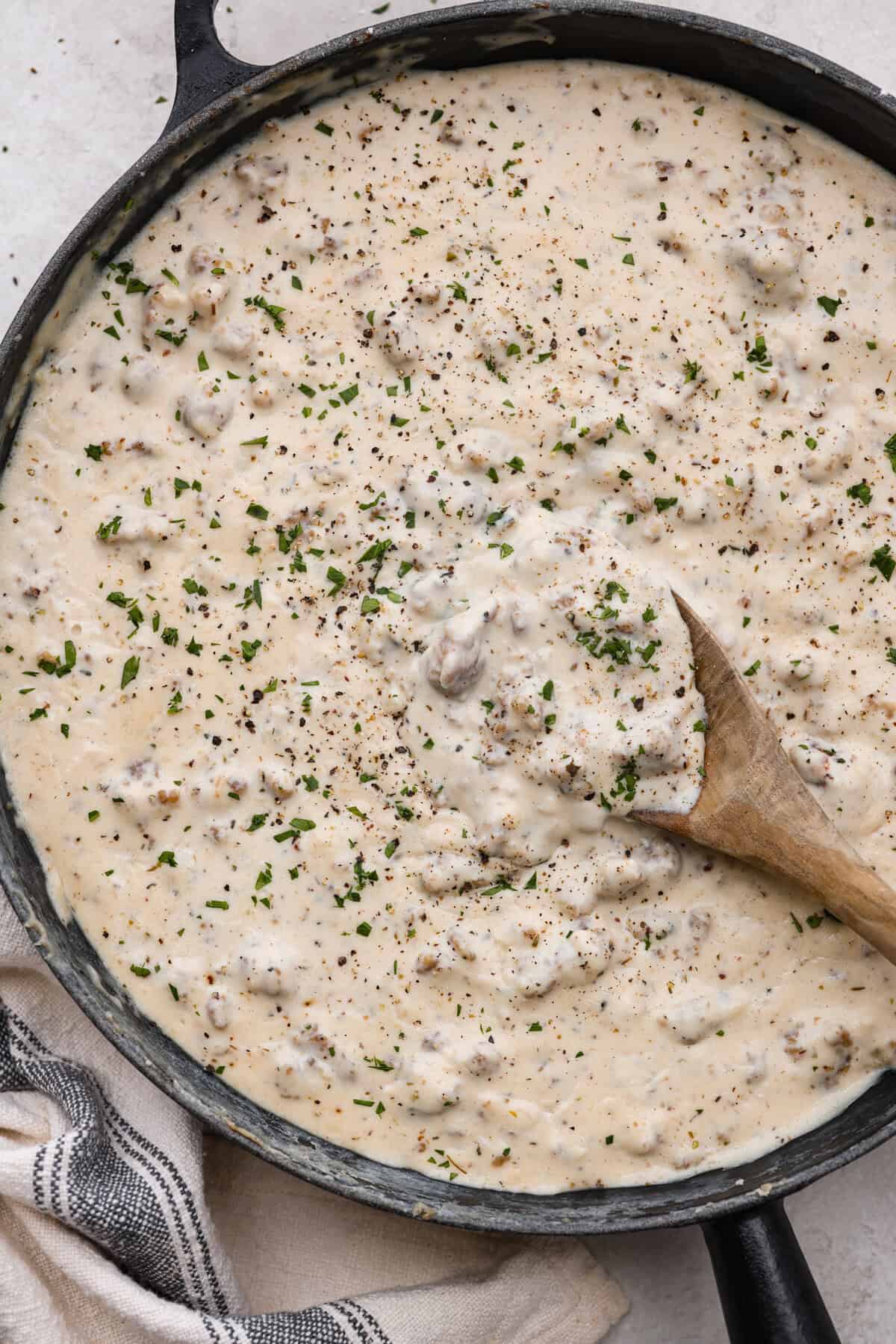 Sausage Gravy with Fresh Thyme