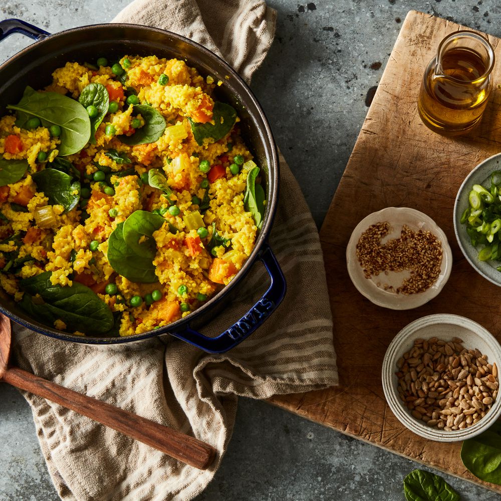 Turmeric-Roasted Vegetable Pilaf