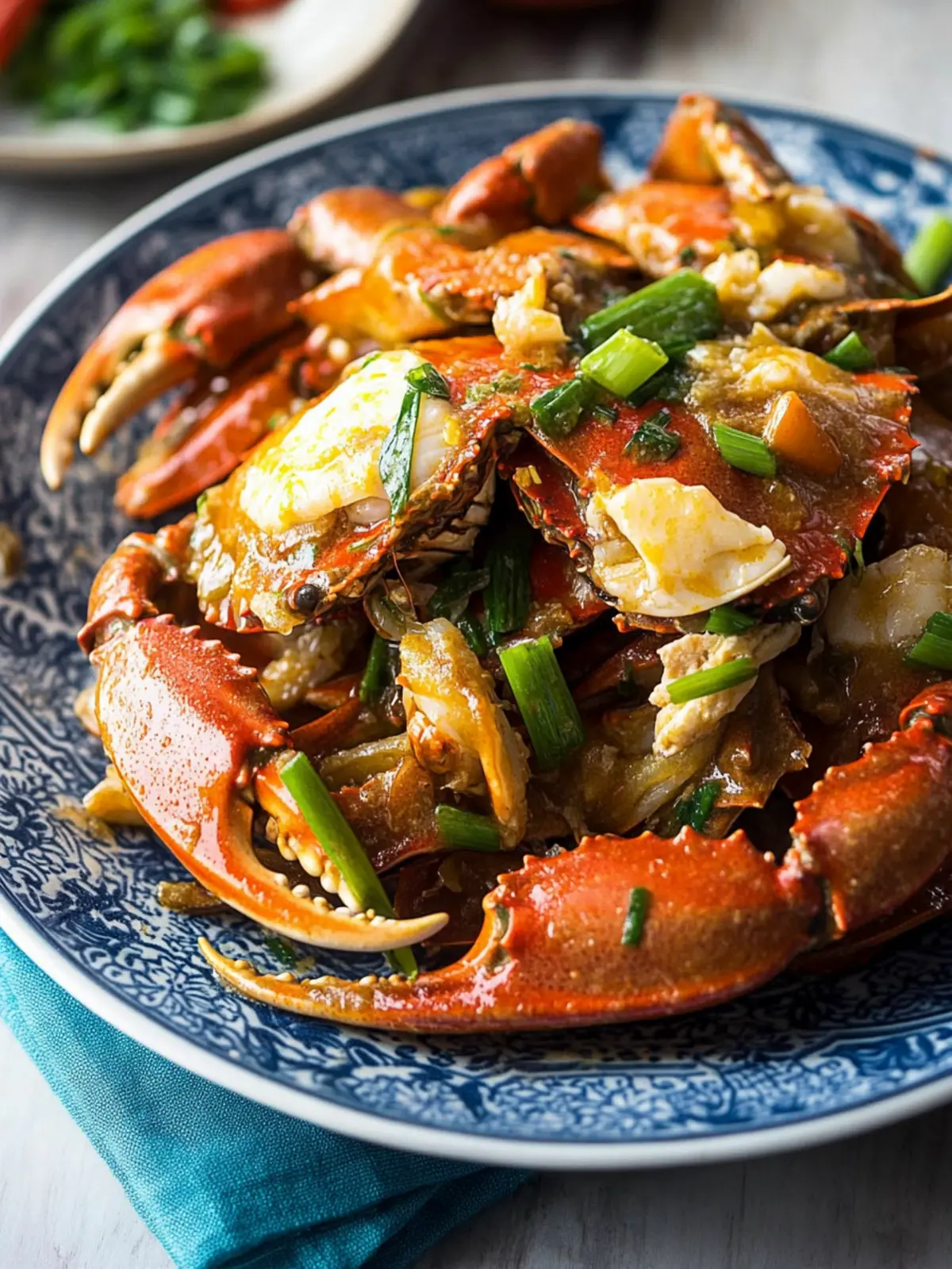 Ginger and Scallion Crab Stir-Fry