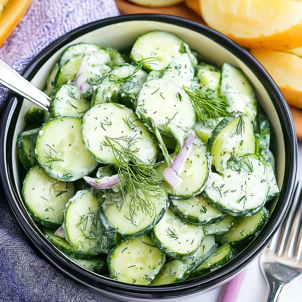 Cucumber-Dill Salad with Citrus Vinaigrette