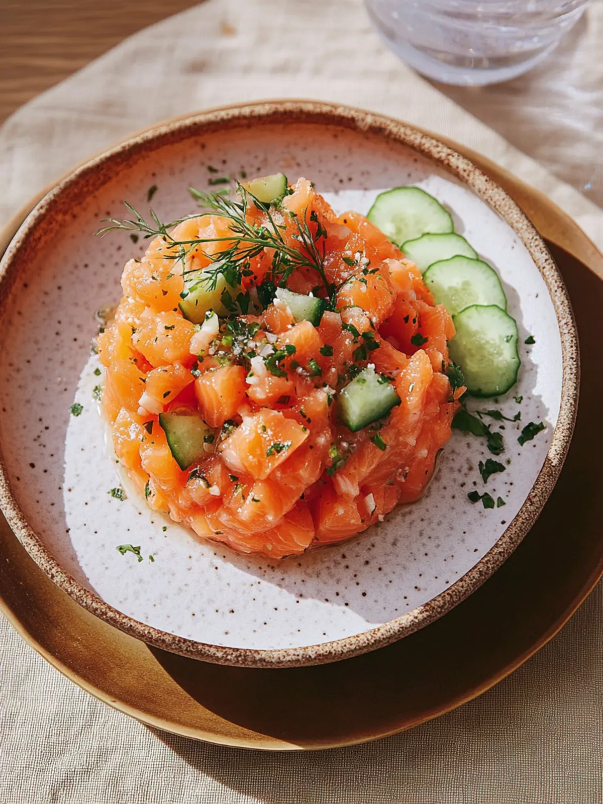 Heirloom Smoked Salmon Tartare with Citrus Glaze