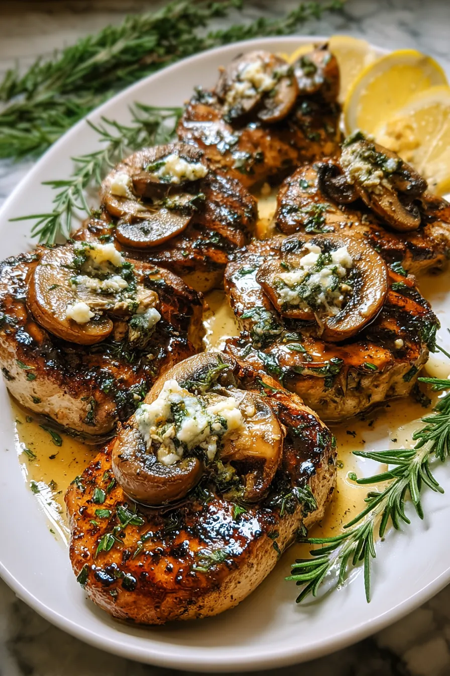 Herb-Infused Chicken with Mushroom and Onion Medley