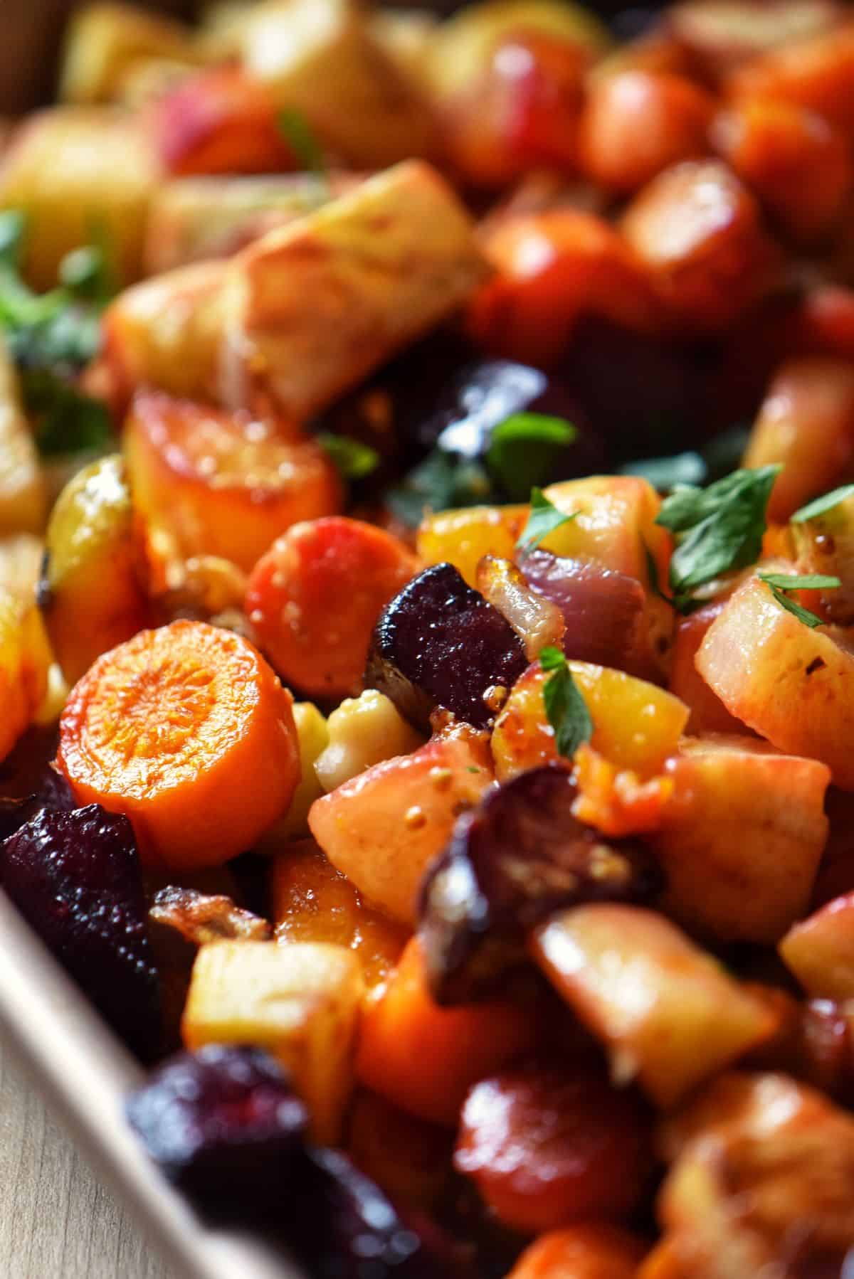 Low-Heat Roasted Root Vegetable Medley