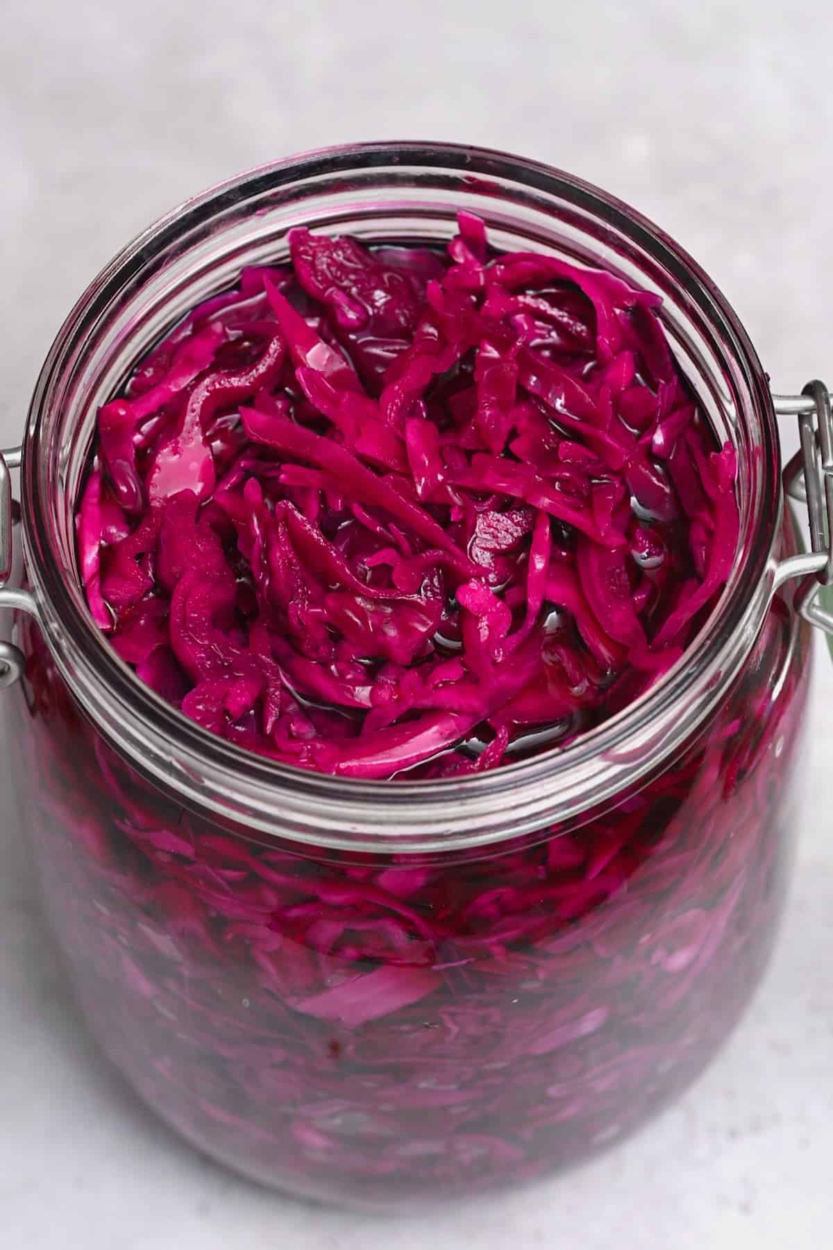 Quick-Pickled Cabbage with Apple and Caraway