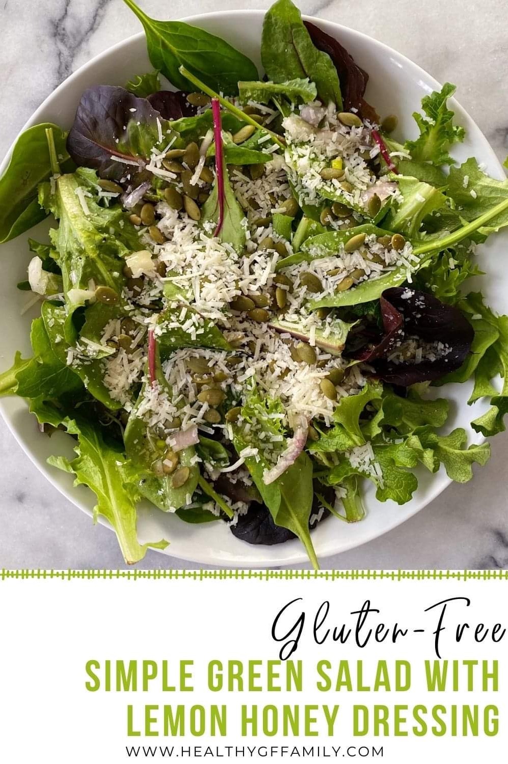 Crisp Green Salad with Lemon-Honey Drizzle