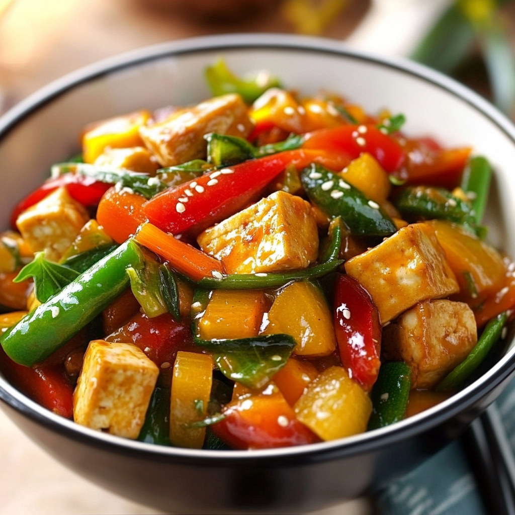 Vibrant Vegetable Stir-fry with Tofu