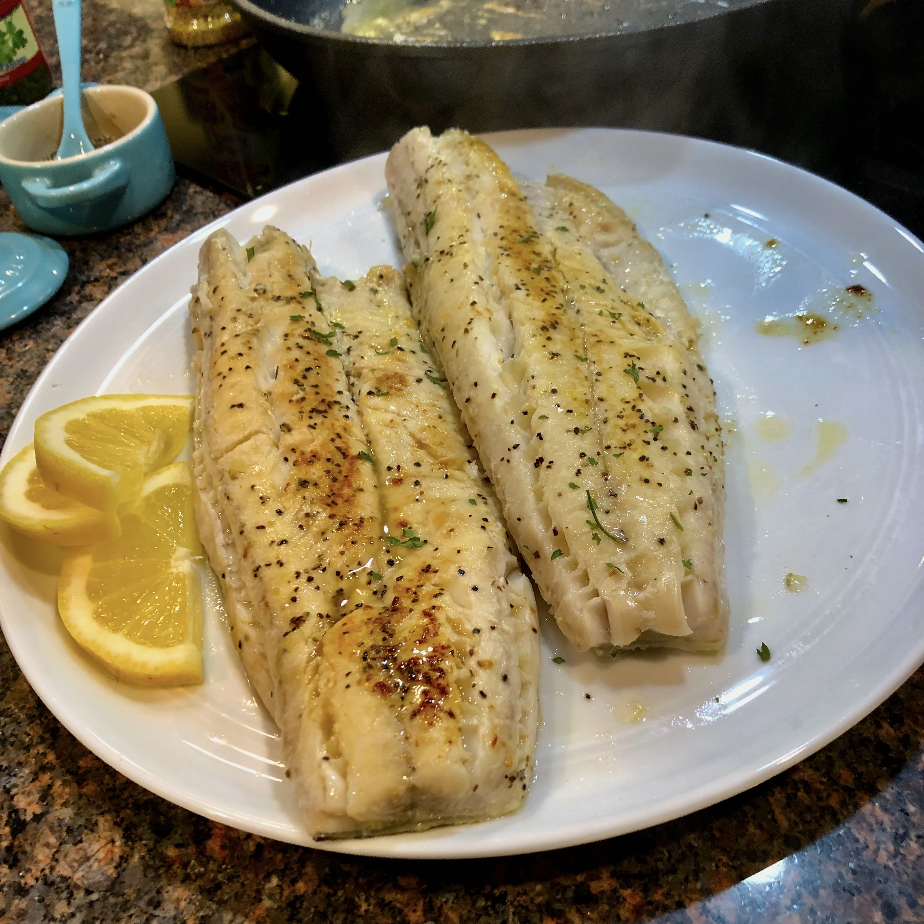 Pan-Seared Lake Walleye with Lemon-Dill Sauce