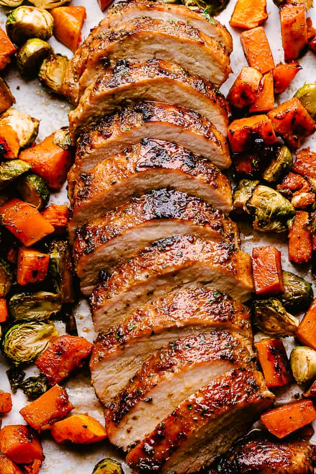 Honey-Glazed Pork Tenderloin with Roasted Vegetables