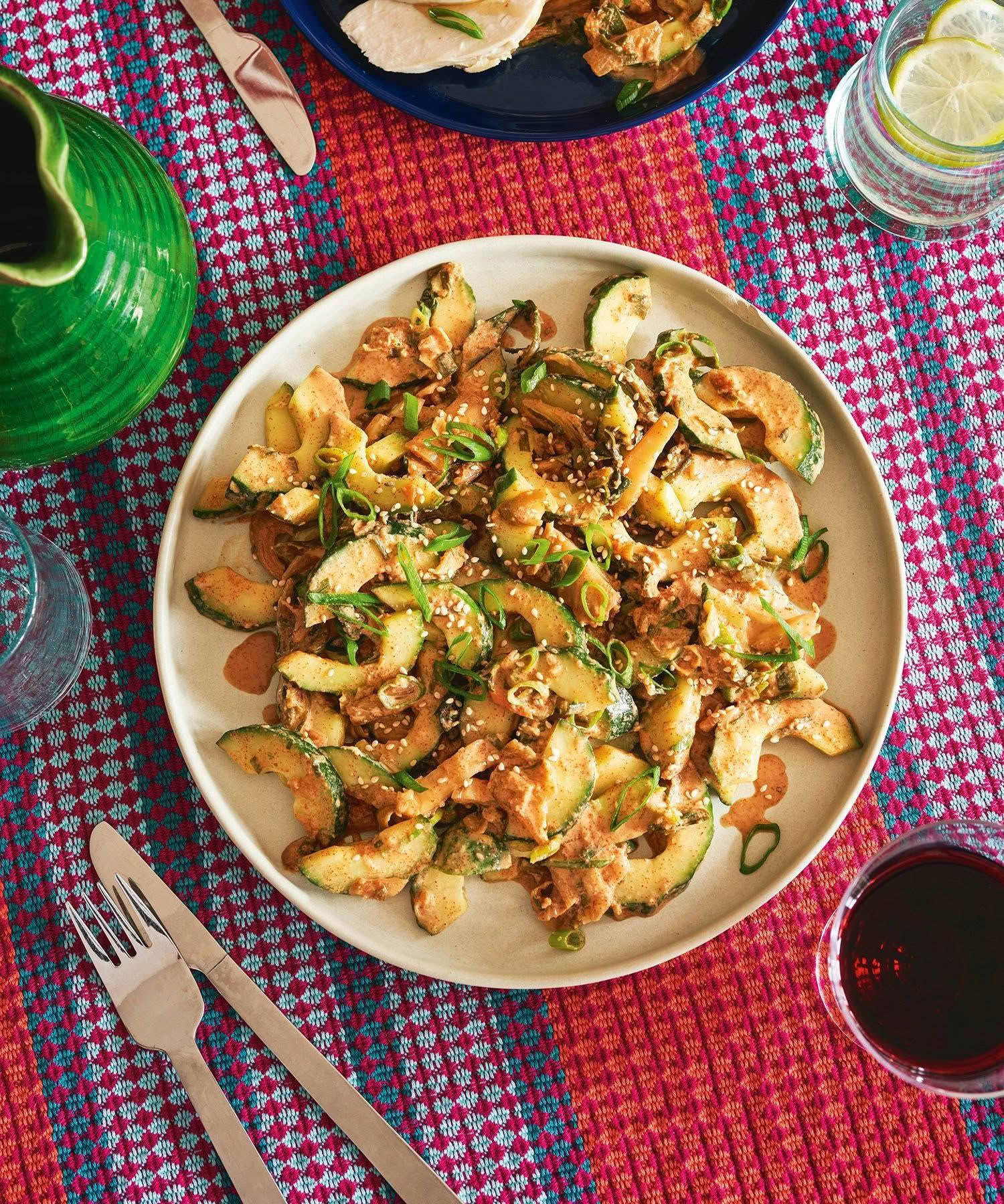 Cucumber-Kimchi Salad with Ginger
