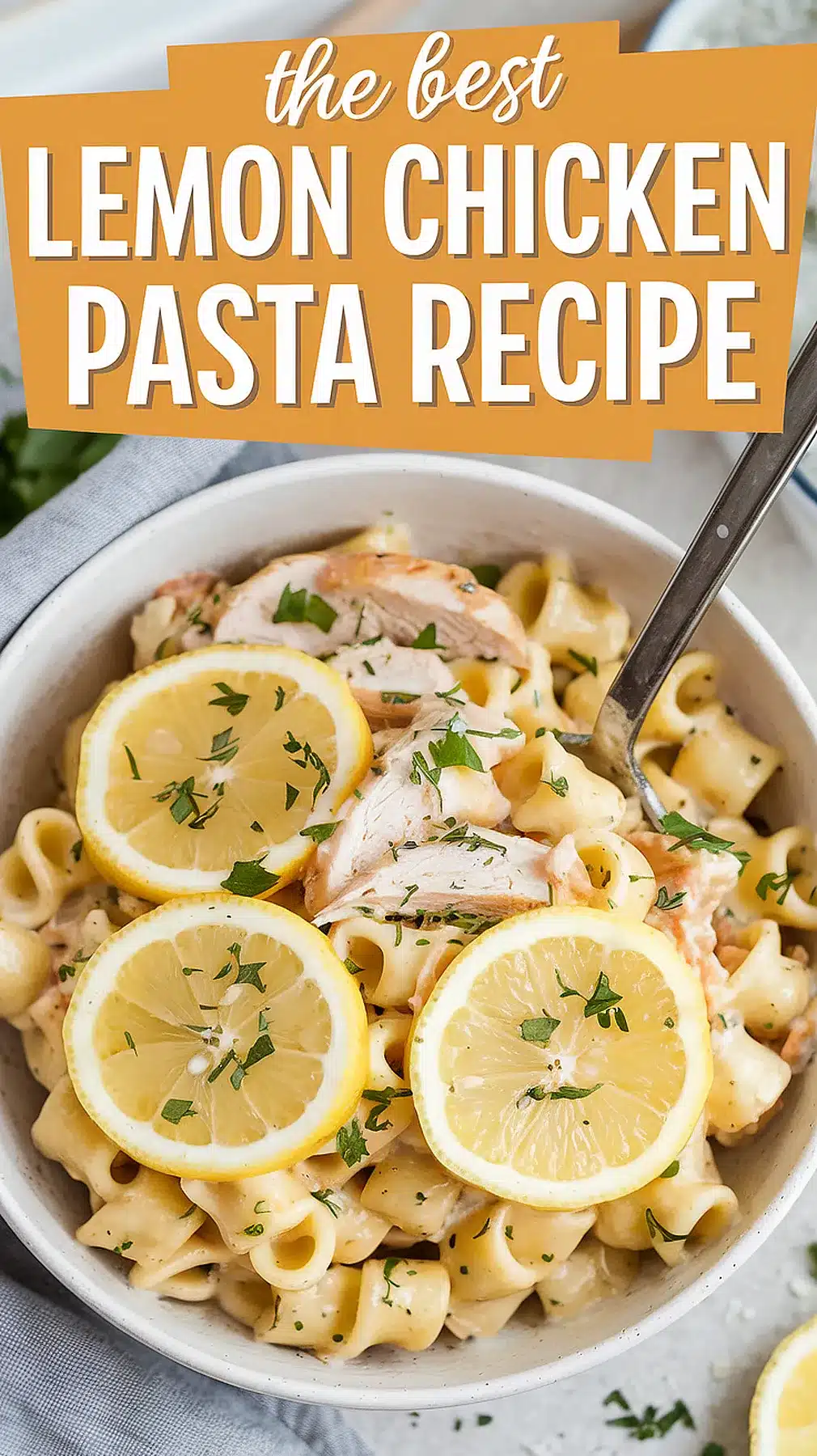 Stovetop Lemon Chicken Pasta with Fresh Herbs