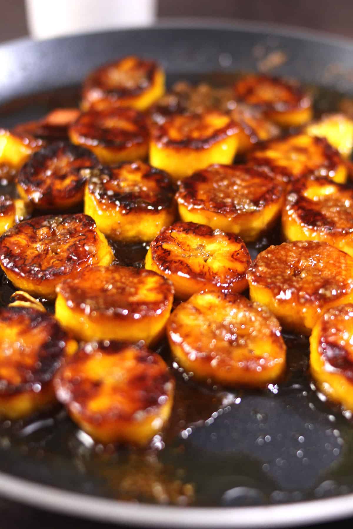 Pernil with Guava Glaze and Caramelized Plantains