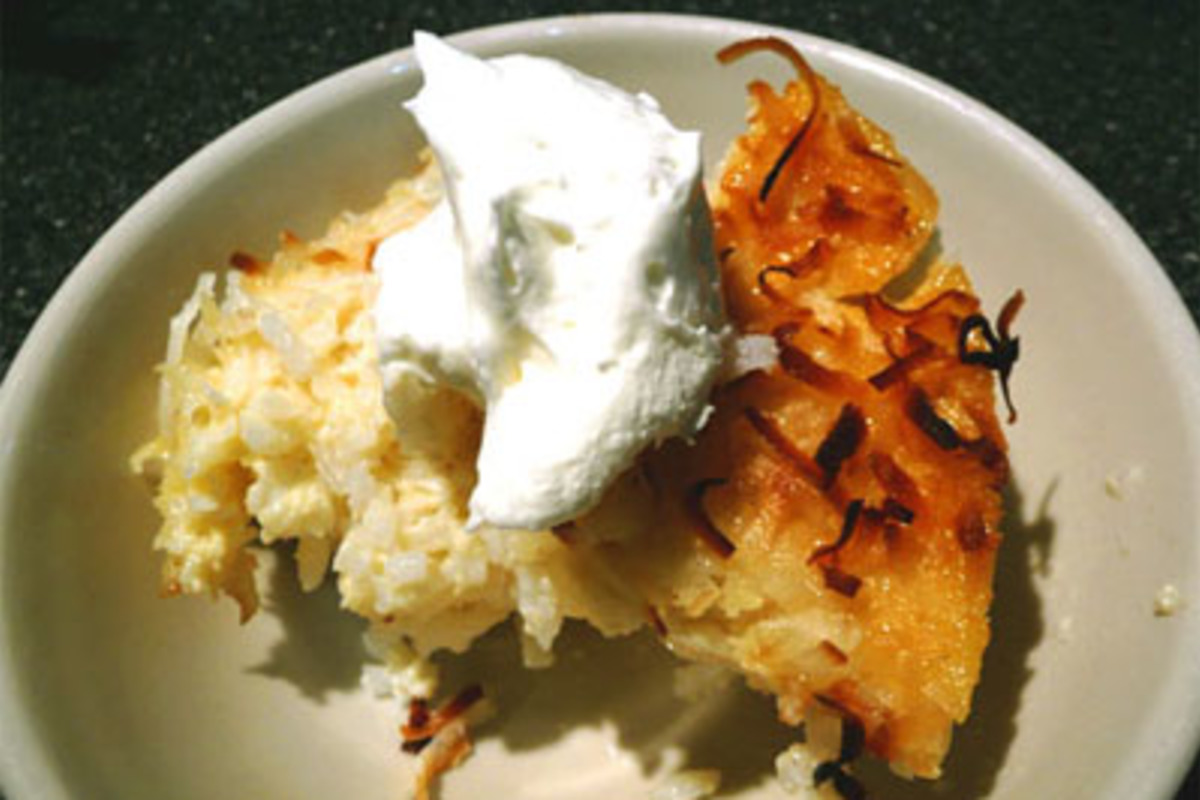 Helicopter-Style Coconut Rice Pudding