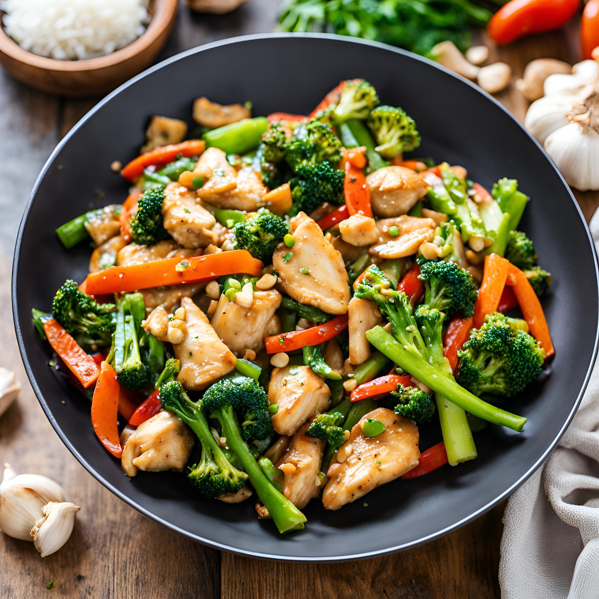 One-Pot Lemon Garlic Chicken and Vegetable Stir-Fry