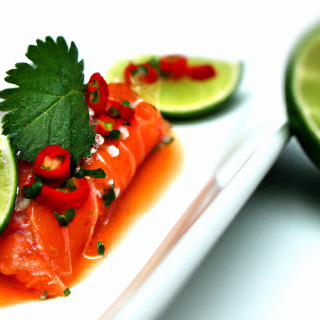 Lime-Cured Ceviche with Cilantro and Red Onion