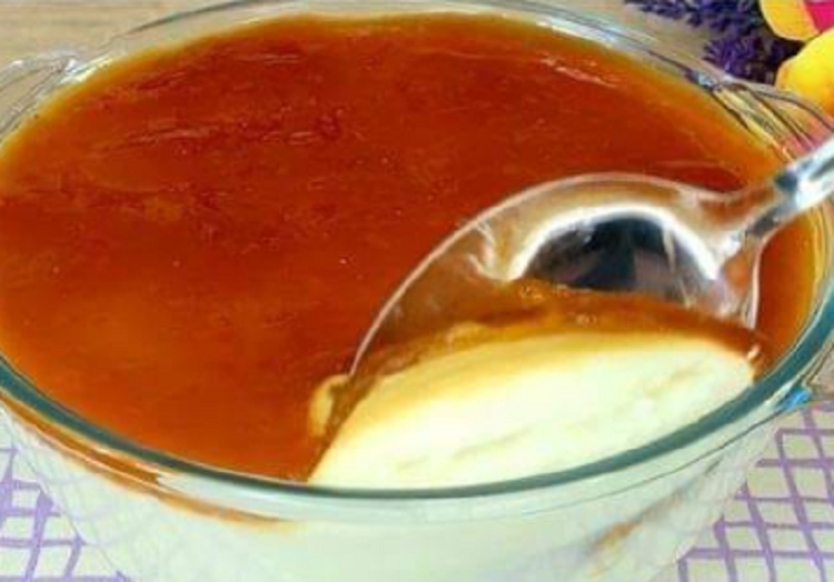 Baked Vanilla Flan with Homemade Caramel