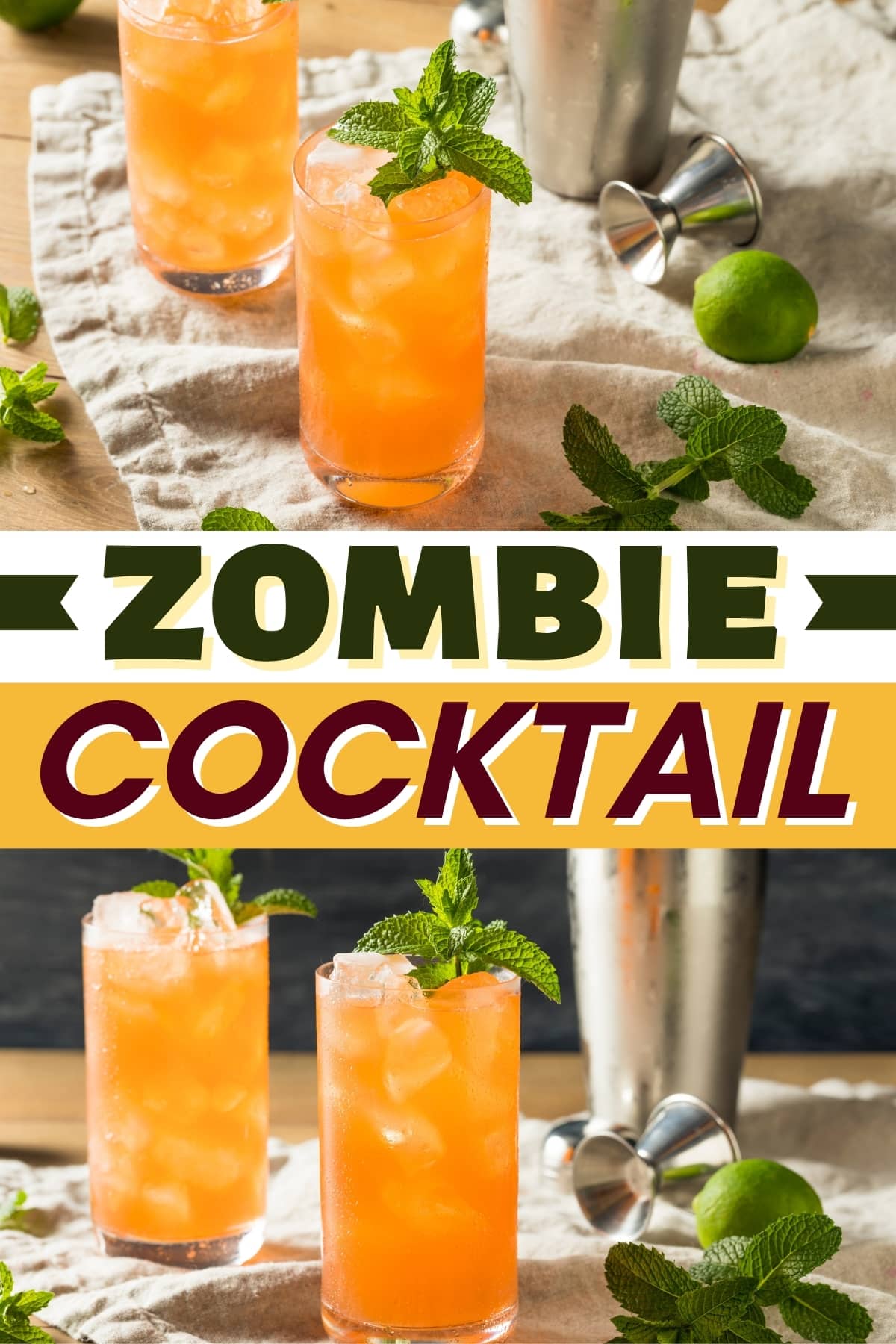 Classic Zombie Tiki Cocktail