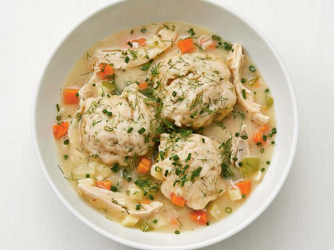 Herb-Crusted Chicken and Buttermilk Dumplings