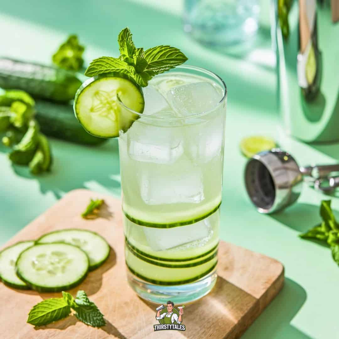 Cucumber Mint Vodka Martini