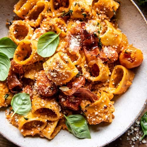 Hand-Rolled Tomato Basil Pasta with Fresh Ricotta