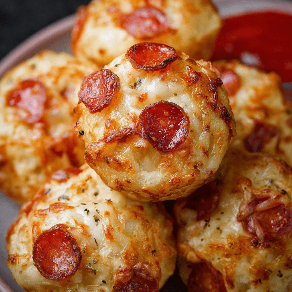 Cheesy Tomato-Pepperoni Pancake Stars