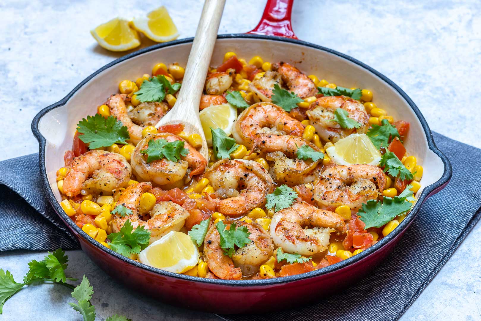 One-Pot Shrimp and Corn Stew with Cilantro