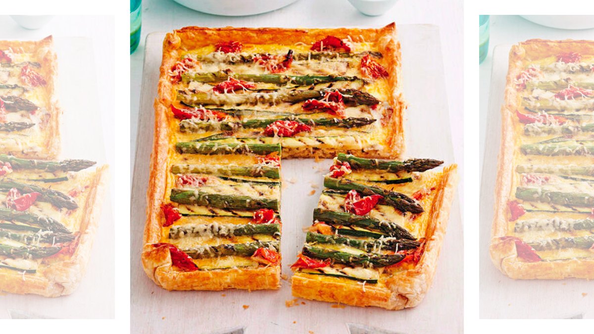 Geometric Vegetable Tart with Lemon-Dill Crust